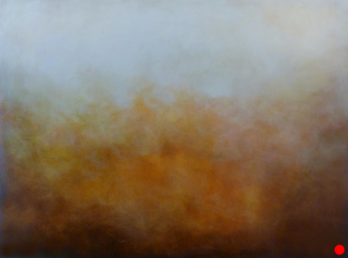 Orange Sunset 2983 Sold 2009 Sam Roloff Oil Painting on Canvas