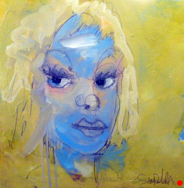 Rebecca Huston 3098 Oil on Canvas Sam Roloff 10x10 inch 2012