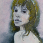Lavenda Memory 3232 Oil painting on canvas 16x20 inches Portland Women Sam Roloff