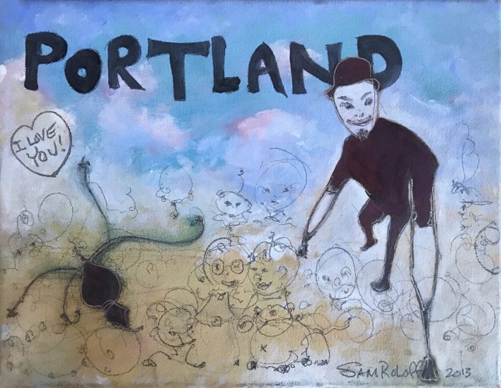 "Portland 2015"  Oil painting  on Canvas | 14x11in | ID#3305 |  Sam Roloff